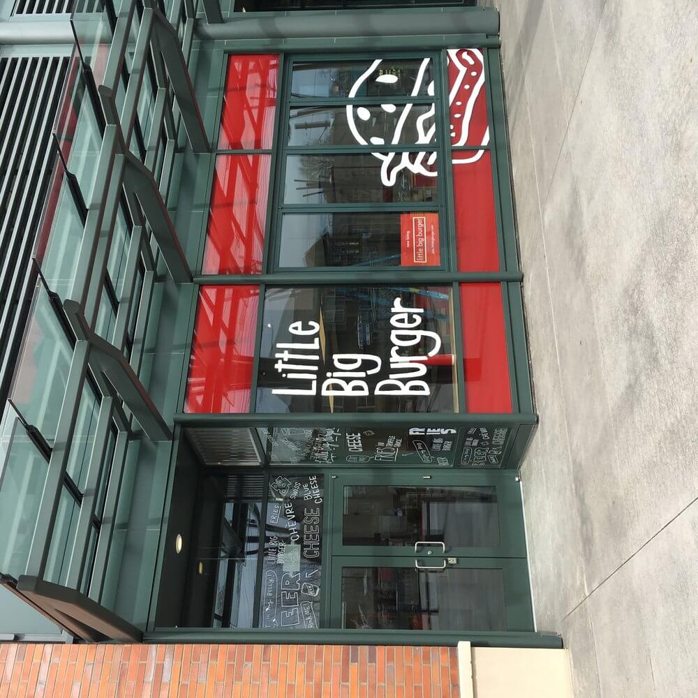 Little Big Burger Die Cut Window Graphics Orenco Station - outdoor & retail signs
