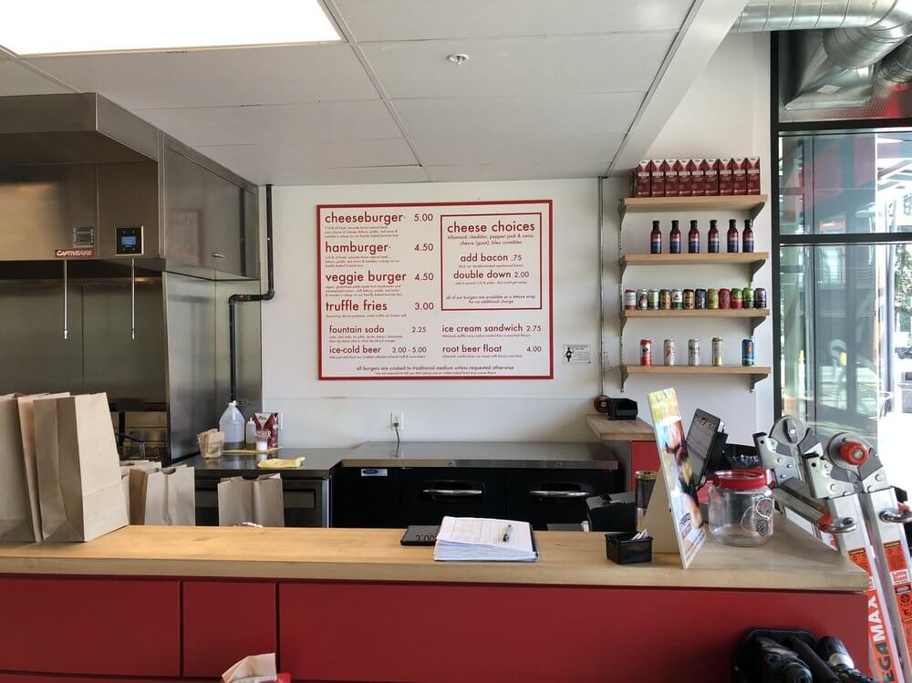 Little Big Burger Indoor Wall Menu Pvc French Cleat - outdoor & retail signs