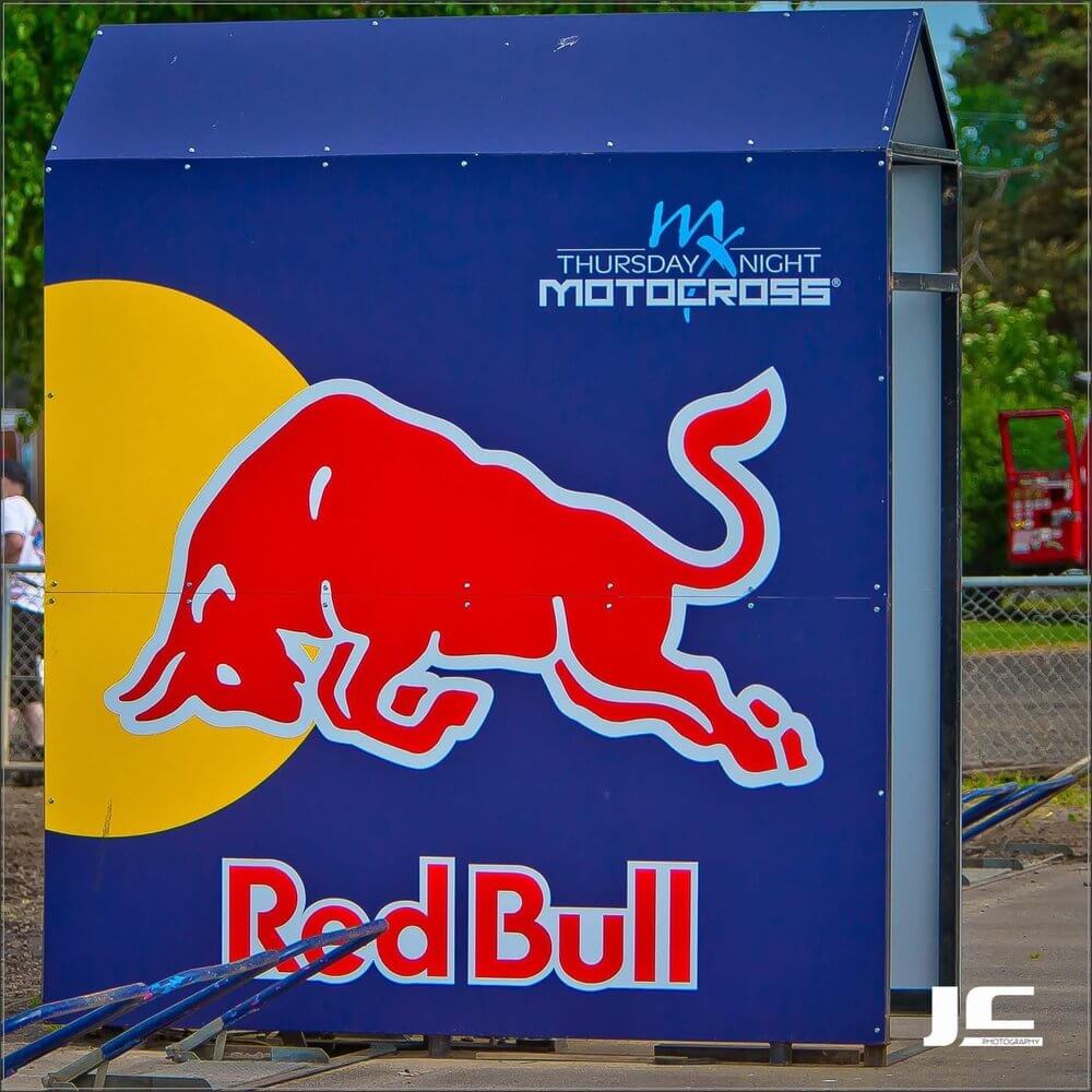 Redbull Printed Dibond Outdoor Start Gate Doghouse - outdoor & retail signs