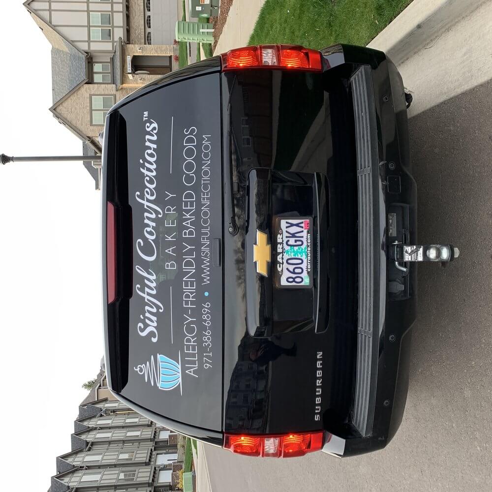 Sinful Confections Vehicle Graphics - outdoor & retail signs
