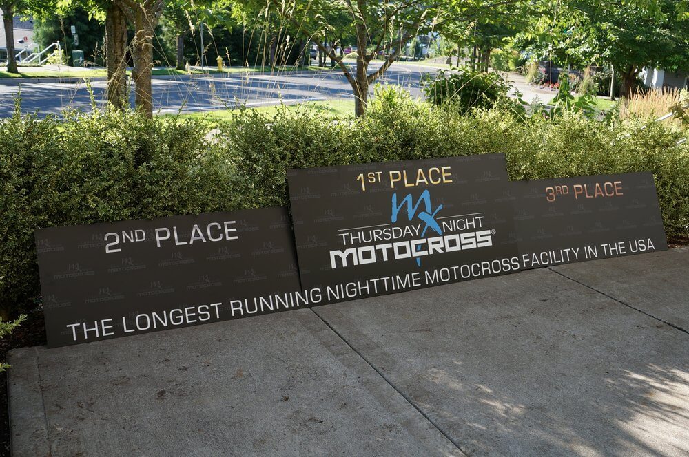 Thursday Night Mx Acm Aluminum Podium Signs - outdoor & retail signs