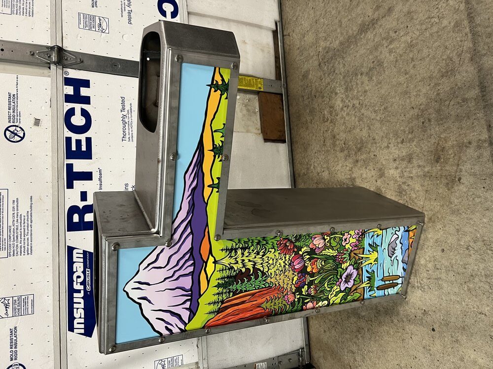 Water Fountain Acm Metal Print - outdoor & retail signs