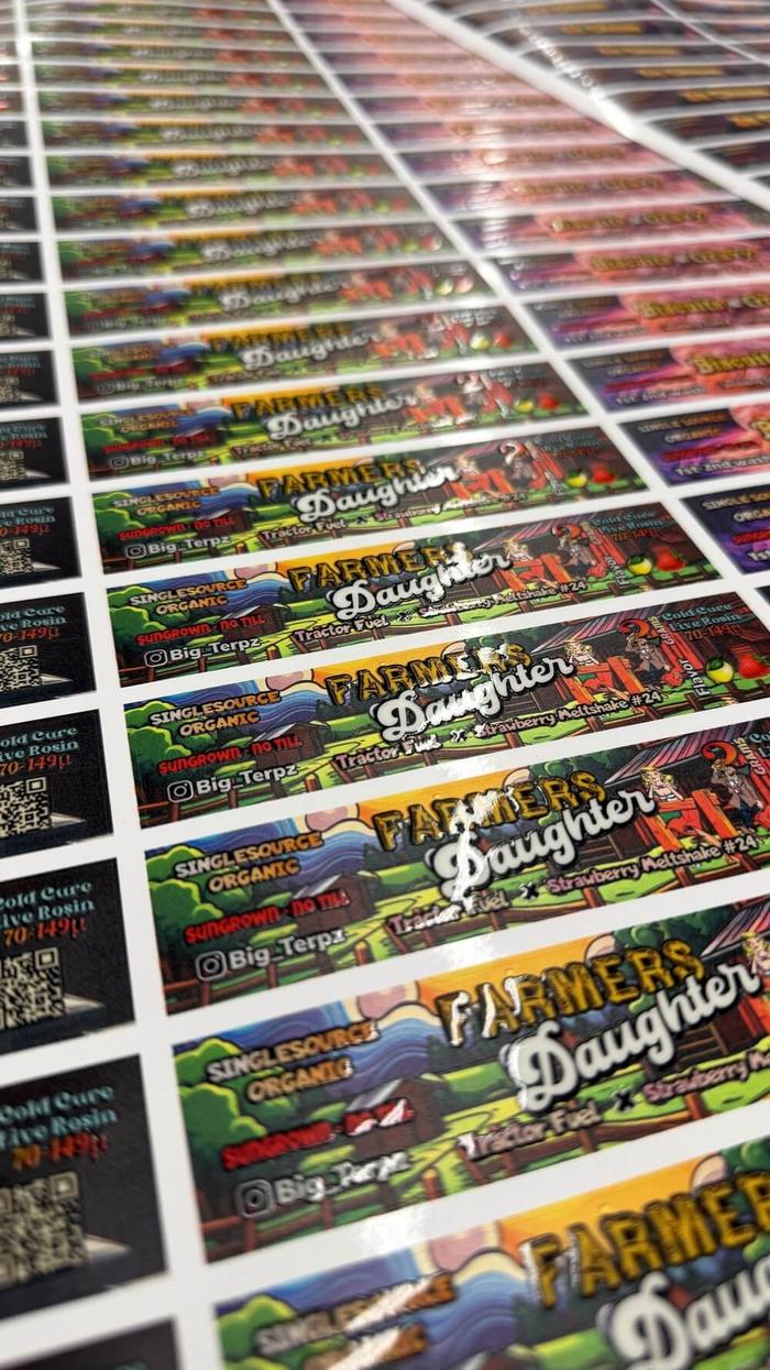 Big Terpz Custom 5Ml Miron Jar Wrap Labels Embossed 1 - product labels & packaging