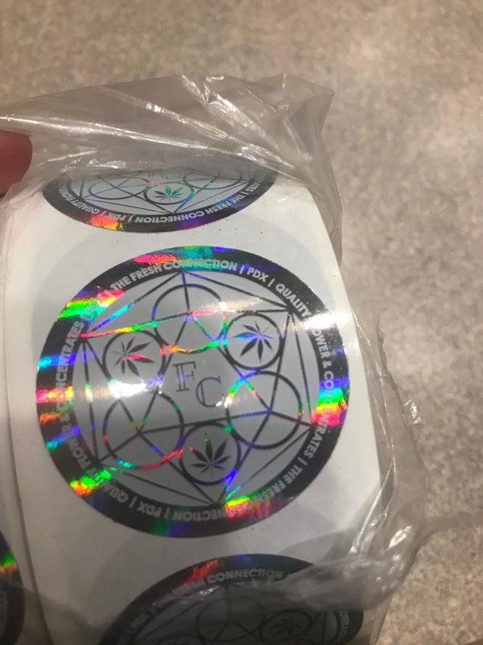 Fresh Connection Holographic Printed Roll Labels 1 - product labels & packaging
