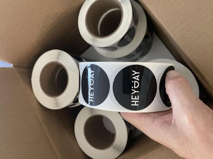 Hey Day Donuts Food Service Roll Labels - product labels & packaging