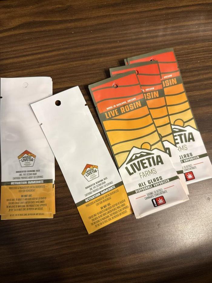 Livetia Farms 2 Sided Seal Custom Printed Pouches - product labels & packaging