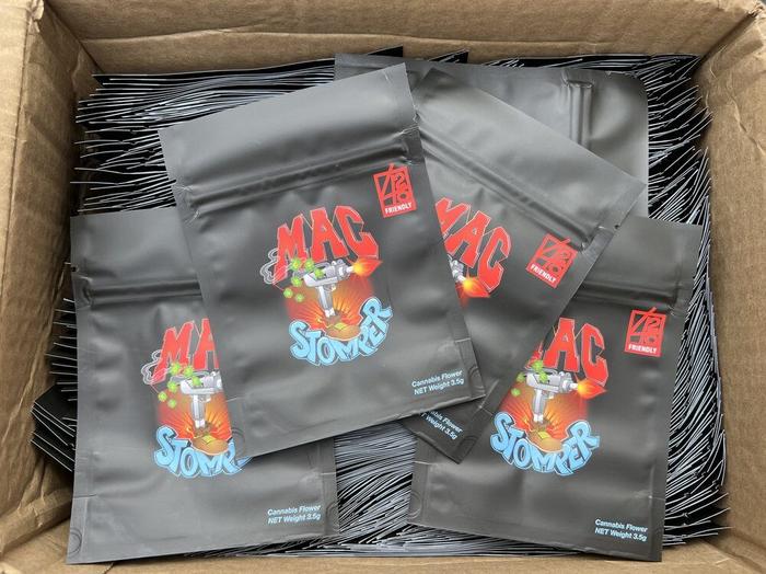 Mac Stomper Soft Touch Pouches Zipper - product labels & packaging