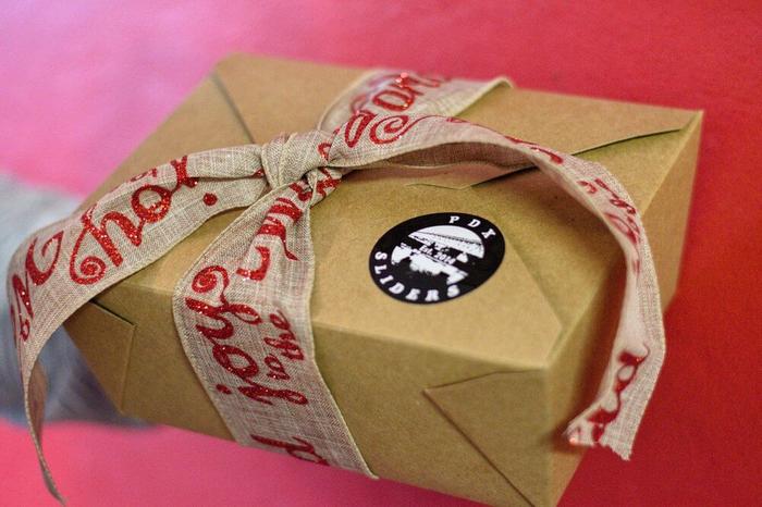 Pdx Sliders Restaraunt Food Service To Go Box Labels 1 - product labels & packaging