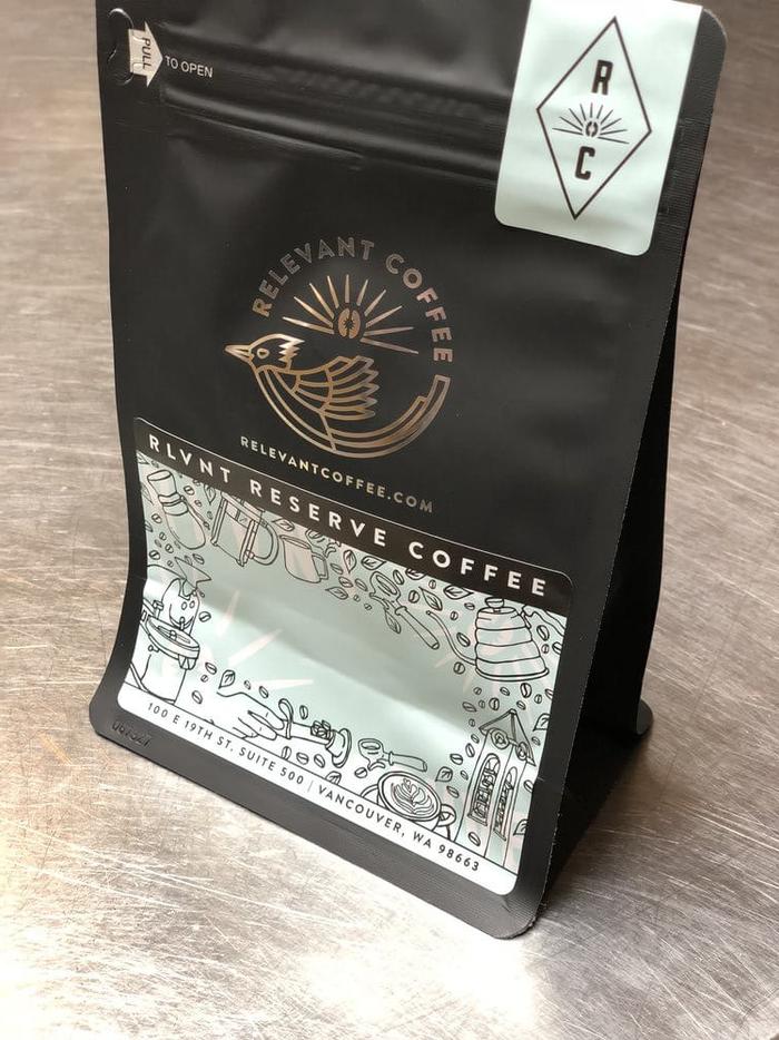 Relevant Coffee Bag Labels Matte Finish - product labels & packaging