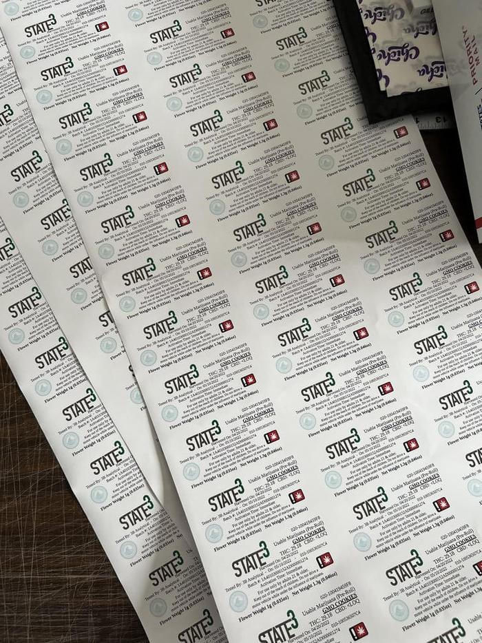 State3 Pre Roll Labels Gloss Short Run Mcminnville - product labels & packaging
