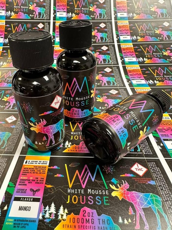 White Mousse Extracts Eyedropper Labels 1 - product labels & packaging