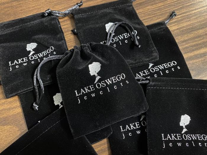 Lake Oswego Jewelers Hot Stamp Foil Jewelry Bags - promotional items