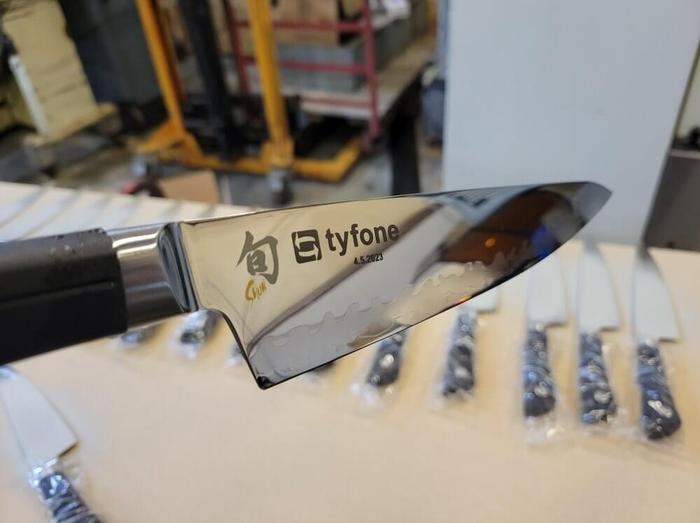 Tyfone Custom Laser Etched Knives - promotional items
