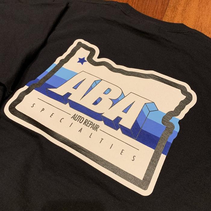 Aba Auto Repair Screenprint 1 - screen printing & apparel