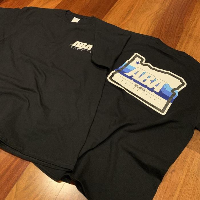 Aba Auto Screenprinted Shirts 1 - screen printing & apparel