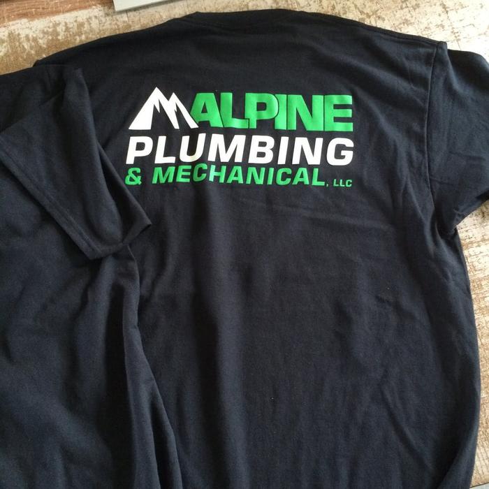 Alpine Plumbing Custom Screenprinted Shirts Hood River 1 - screen printing & apparel