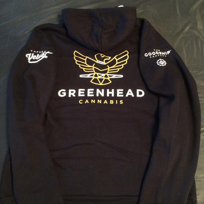 Greenhead Cannabis Dispensary Custom Hoodie Sweatshirts Vancouver 1 - screen printing & apparel