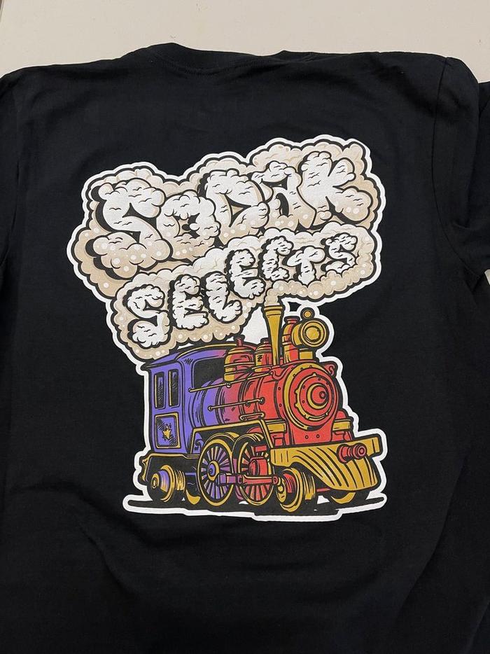 Sodak Selects Extracts Custom Printed Black Shirts - screen printing & apparel