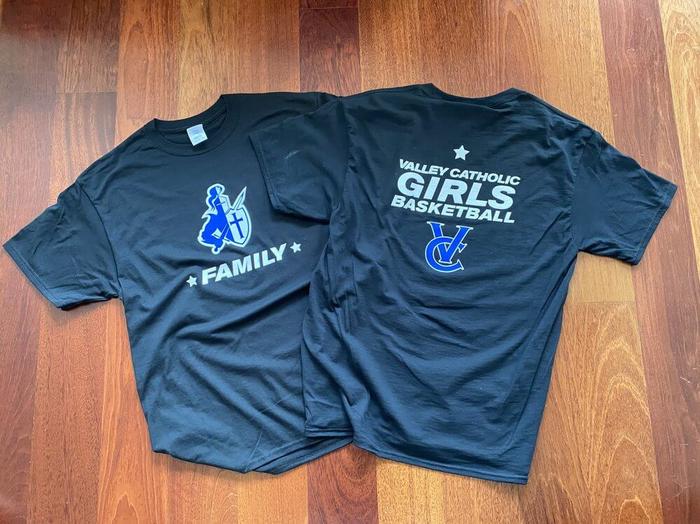Valley Catholic High School Girls Basketball Shirts - screen printing & apparel