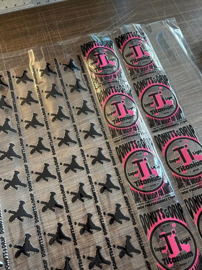 Donuts And Drip Uv Dtf Transfers - custom stickers & decals
