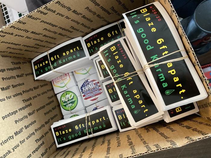 Karma Extracts Promotional Printed Stickers 1 - custom stickers & decals