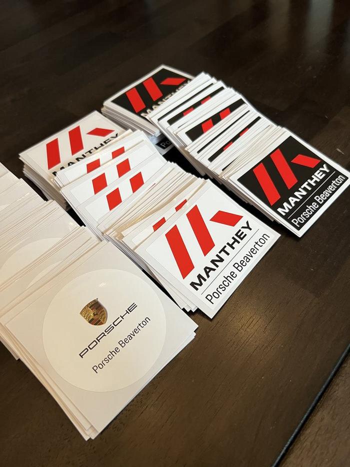 Porsche Beaverton Custom Printed Stickers - custom stickers & decals