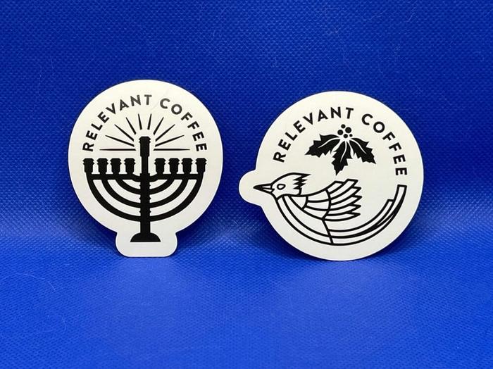 Relevant Coffee Promotional Stickers Vancouver - custom stickers & decals