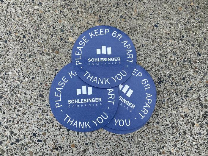 Schlesinger Property Management Anti Slip Floor Decals - custom stickers & decals