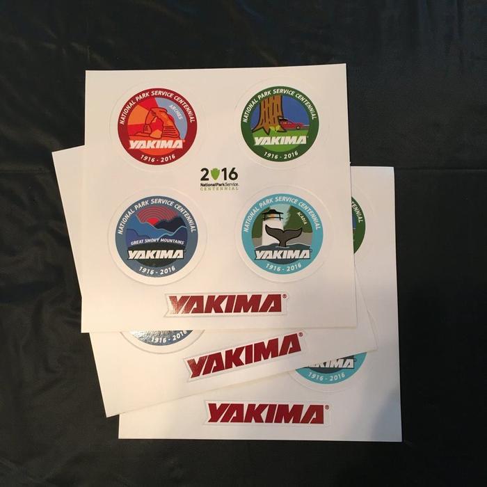 Yakima Racks Printed Kiss Cut Sticker Sheets 1 - custom stickers & decals
